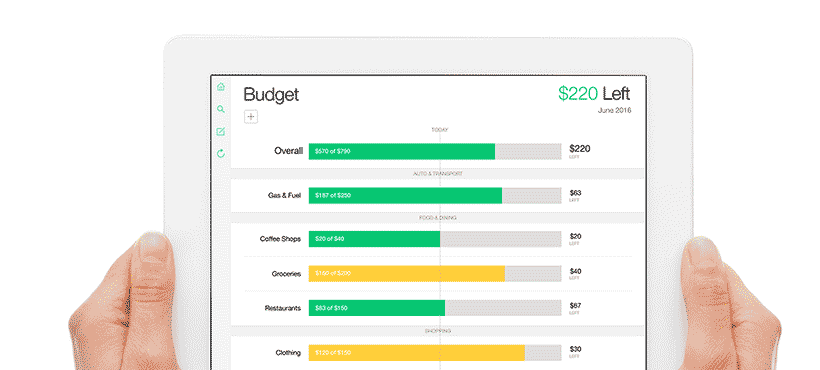 Mint app on ipad